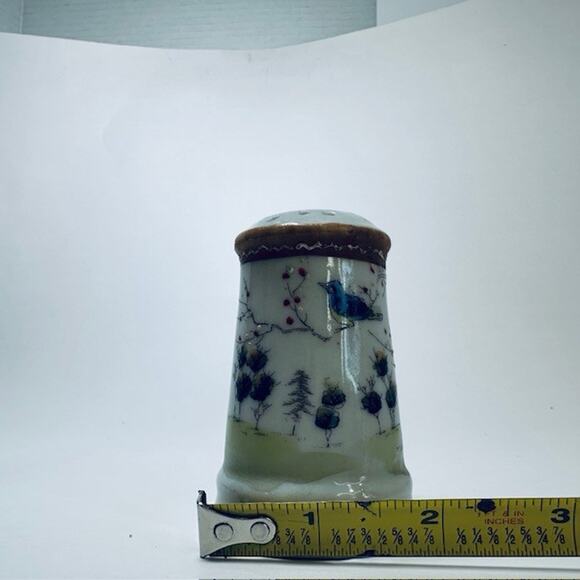 VTG Asian Inspired Hat Pin Display Holder Birds & Trees Retro Collectible 1920s - Picture 6 of 15